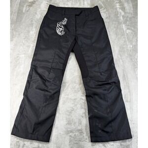 Speed and Strength Motorcycle Riding Pants Womens Small Black Embroidered